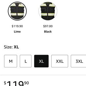 BRAND NEW NEVER WORN TAGS ON- Kishigo Men’s Hi Vis Work Utility Vest